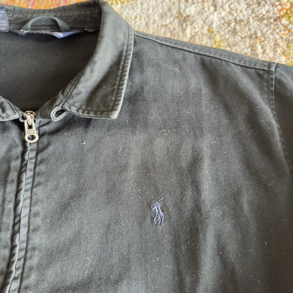 Vintage Polo Ralph Lauren Harrington Jacket Black Size XL